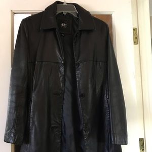 Leather coat
